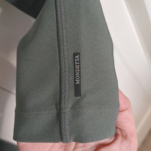 Mondetta || Activewear Legging, Pleated & Mesh Details, Small, Army Green - Picture 3 of 6